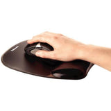 Mouse Pad Fellowes con Reposamuñecas de Gel Crystal,  Dimensiones 25x22cm, Color Negro