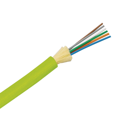FODPW06Y - Cable de Fibra Óptica / 6 Hilos / Multimodo OM5 50/125 / Tight Buffer 900μm / OFNP Plenum / 2 pies (0.6 m) Marcado