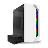 Acteck Viken GM455 Escritorio Negro, Blanco 500 W, ATX, Micro ATX, Mini-ATX