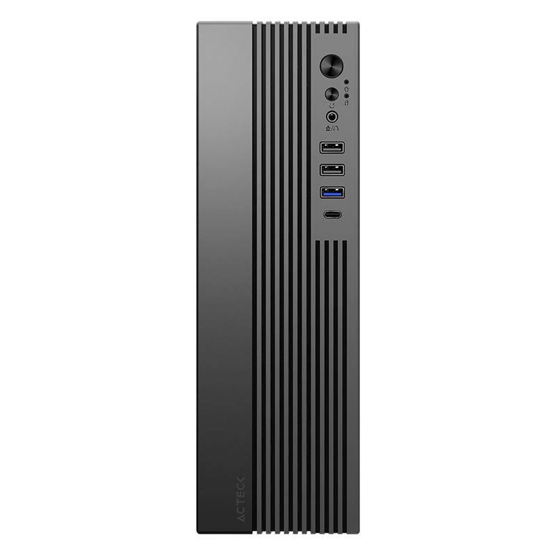 AC-943086 - Gabiete Acteck Slim Onex GS450 Mini Torre Negro Fuente 400 Watts 2xUSB2.0 1xUSB3.0 1xTipo C 3.0 Micro ATX/Mini ITX