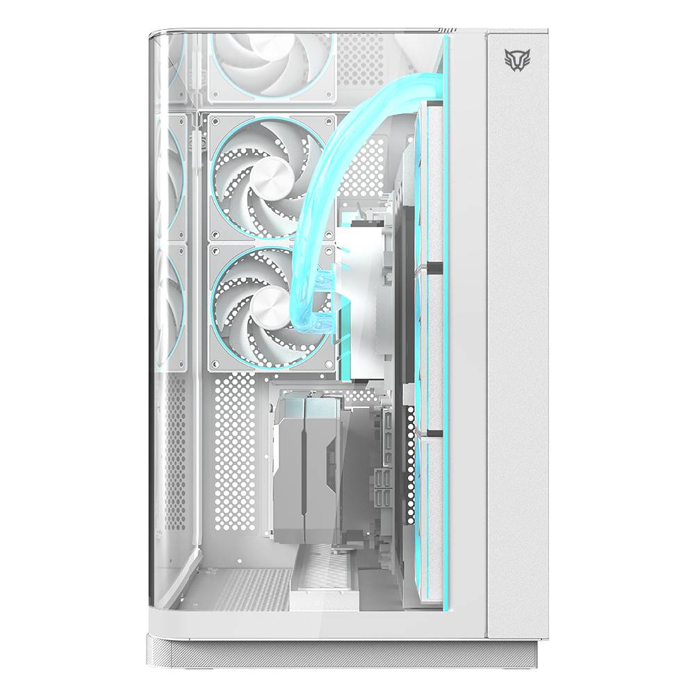 BR-941563 - Gabinete Balam Rush Tank Expert Curve 7800 Media torre Blanco cristal panel curvo 5xVentiladores ARGB ATX /Micro ATX/ Mini ITX sin fuente