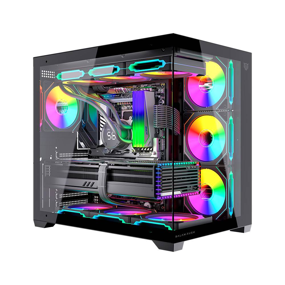 BR-943833 - GABINETE BALAM RUSH GAMER MEDIA TORRE TANK CORE ULTRA GM925 ATX NEGRO