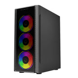 Balam Rush Dragonfly II Crystal GM745s Midi Tower Negro, Micro ATX, Mini-ITX, Metal