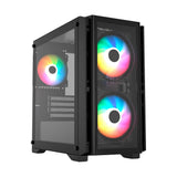 Balam Rush Carbono Crystal 4000C Mini Tower Negro