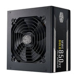 Cooler Master MWE Gold 850 - V2 Full Modular unidad de fuente de alimentación 850 W 24-pines ATX ATX Negro, 90 -264 V, Activo, 100 W