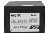 Evotec EV-500 unidad de fuente de alimentación 500 W 20+4 pin ATX Negro