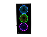 Gabinete Gaming Naceb Technology HYDRA Crystal Case, Full ATX, Negro