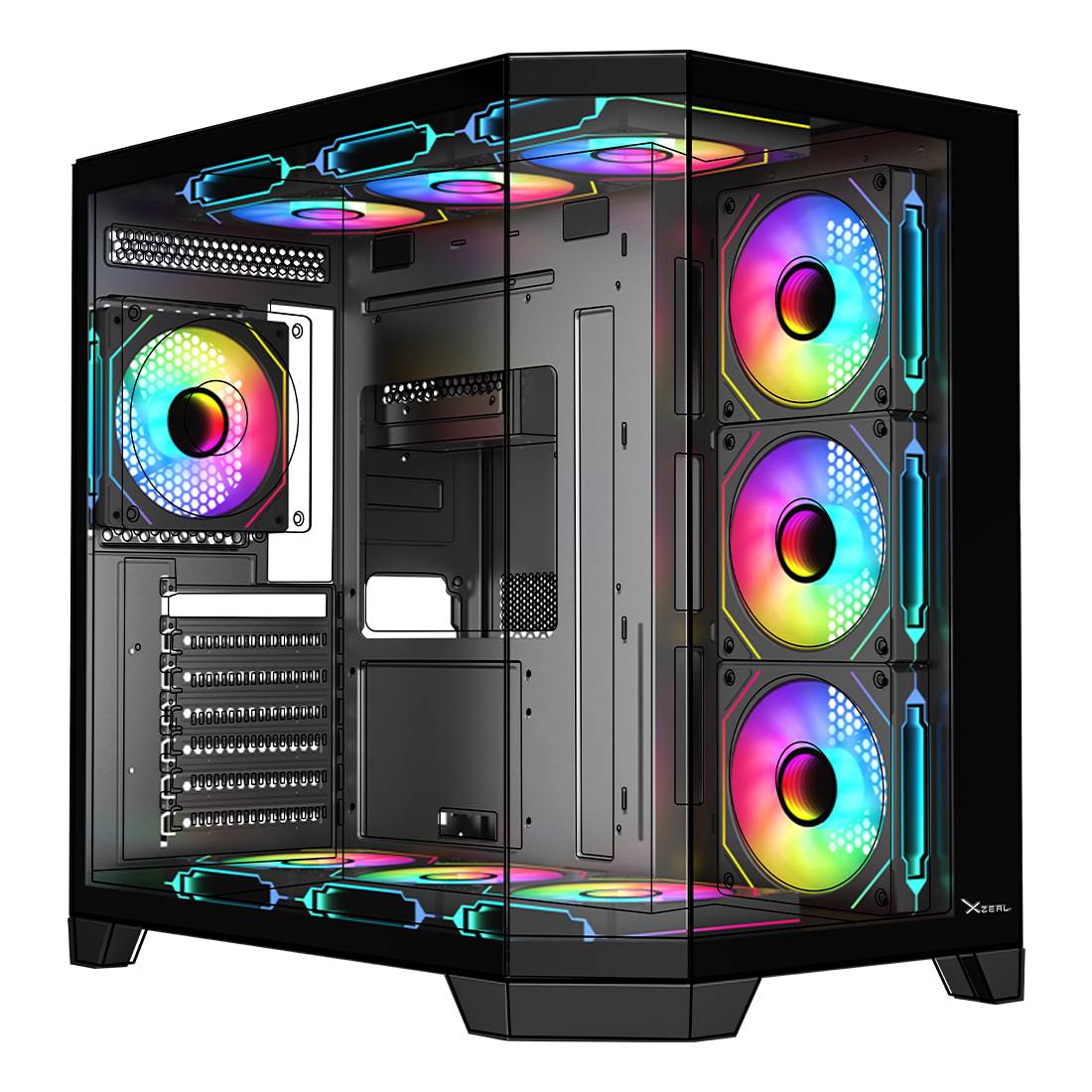 Gabinete para Computadoras Xzeal X-Tron XZGAXT1B, ATX, USB 3.0, Panel Lateral Acrílico, Negro