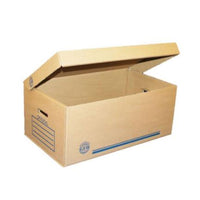 Caja de Archivo Geo Carton Tamaño Oficio Larga 60x35x25cm, Paquete 20 Piezas, Resistente