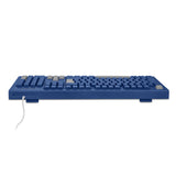 Teclado Getttech Slim Azul Español USB con Reposamanos, GGK-ESMWR-02-BL