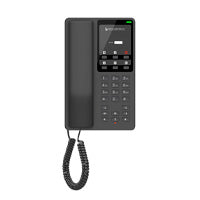 GHP621, Teléfono Hotelero IP Negro, 2 cuentas SIP 2 líneas, GDMS, soporta PoE