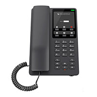 GHP621W, Teléfono Hotelero IP Negro, WiFi, 2 cuentas SIP 2 líneas, GDMS, no soporta PoE