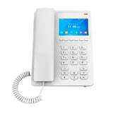 GHP630, Teléfono Hotelero IP Blanco, LCD Color 3.5", 2 SIP 2 líneas, GDMS, soporta PoE