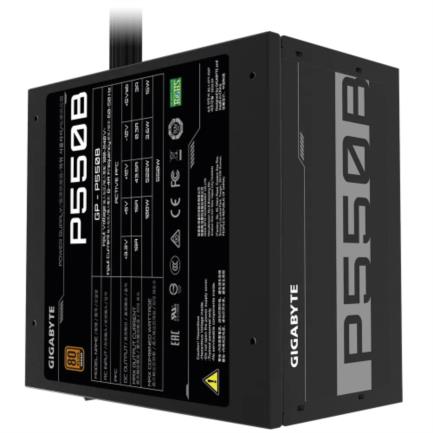 Fuente de Poder Gigabyte P550B 550W ATX 12V 80 Plus Bronze Fan 20+4 pin 120mm Negro