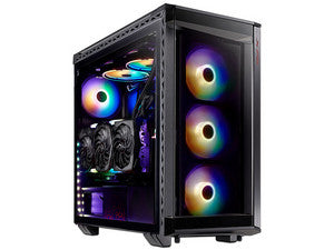 Gabinete Gamer XPG Battle Cruiser, E-ATX, 4 Ventiladores RGB, 360mm Radiador, Negro