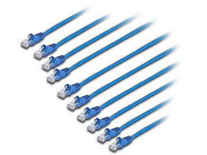 Paquete 10 cables red Cat6 StarTech, RJ45 (M) a RJ45 (M), 2.1m, Azul