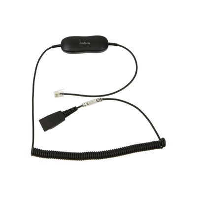 GN-1216-C - Cable de conexión QD a RJ-9 / 8 esquemas de cableado / Amplificación de micrófono / 3 configuraciones / 10V DC máx.