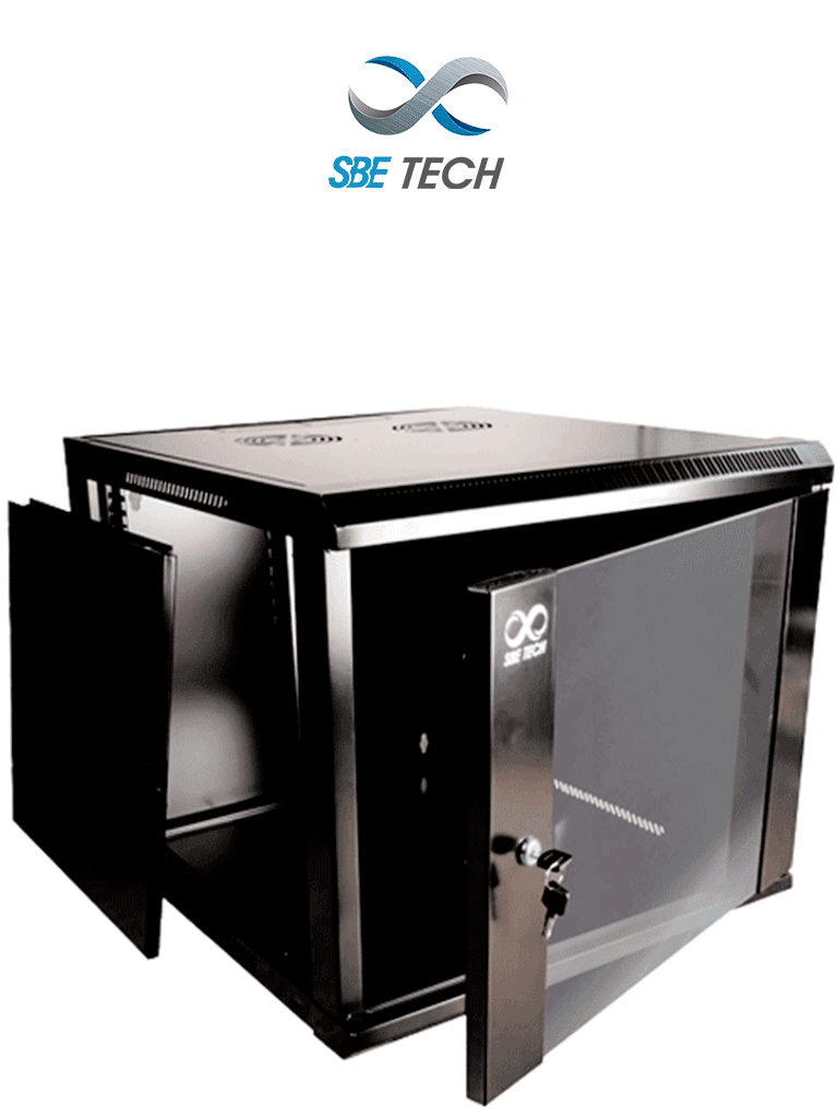 Gabinete de Pared 9 UR, Profundidad 45.0 cm, Puerta Cristal Templado