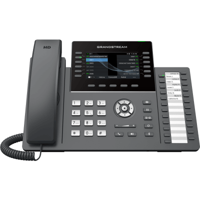 GRP2636, Teléfono IP HD Carrier-Grade, 6 cuentas SIP, 12 líneas, WiFi, Bluetooth, 24 teclas