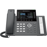 GRP2636, Teléfono IP HD Carrier-Grade, 6 cuentas SIP, 12 líneas, WiFi, Bluetooth, 24 teclas