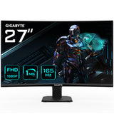 GS27F US - GIGABYTE GS27F 27" Monitor de Juego FHD - 1920 x 1080, 165Hz, 1ms, 300 cd/m², FreeSync Premium, HDR Ready, HDMI 2.0, Displayport 1.4 Monitor 68,6 cm (27") 1920 x 1080 Pixeles Full HD Edge LED Negro