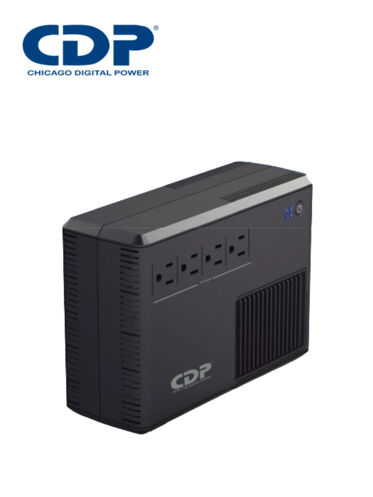 R-UPR604 - CDP R-UPR604 UPS interactivo CDP de 600VA/300Watts con 4 terminales de salida Nema 5-15R con respaldo/AVR y supresión de pico