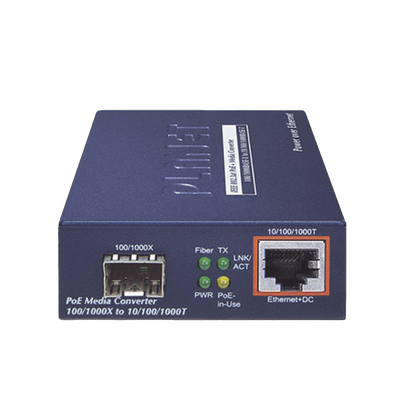 PLANET GTP-805A convertidor de medio 1000 Mbit/s Azul