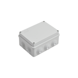 Caja de Derivacion de Pvc Auto-extinguible con 10 Entradas, Tapa Atornillada, 150X110X70 Mm, para Exterior (IP55)