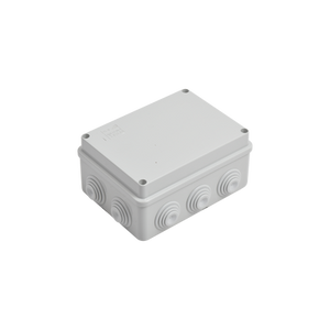 Caja de Derivacion de Pvc Auto-extinguible con 10 Entradas, Tapa Atornillada, 150X110X70 Mm, para Exterior (IP55)