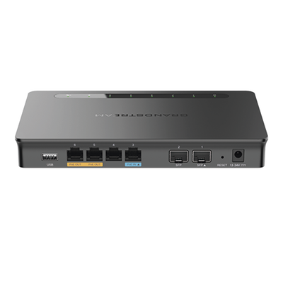 GWN7002, Ruteador Multi-WAN, PoE, Firewall y VPNs, 2xGigaSFP y 4xGigaEth configurables LAN/WAN