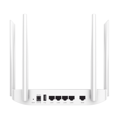 Grandstream Networks GWN-7052 router inalámbrico Gigabit Ethernet Doble banda (2,4 GHz / 5 GHz) Blanco, Wi-Fi 5 (802.11ac), Enrutador portátil