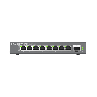 GWN7701M, Switch No Administrable, 8 puertos RJ45 de 100/1000/2500Mbps RJ45, 1× SFP+ para fibra