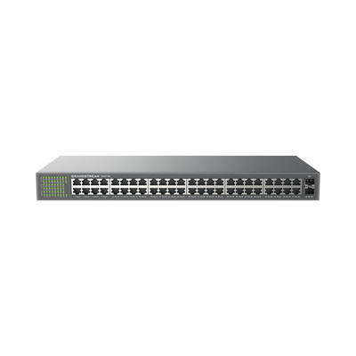 GWN7706, Switch No Administrable, 48 puertos Giga Ethernet, Gabinete metálico escritorio o rack