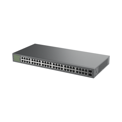 GWN7706, Switch No Administrable, 48 puertos Giga Ethernet, Gabinete metálico escritorio o rack