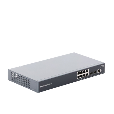 Grandstream Networks GWN7801 dispositivo de redes Gestionado L2+ Gigabit Ethernet (10/100/1000) Negro, Montaje en rack