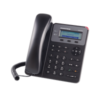 Grandstream Networks GXP1610 teléfono Teléfono DECT Negro, Altavoz, 500 entradas
