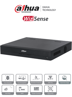 Dahua Technology WizSense NVR4432-16P-EI grabadores de vídeo en red (nvr) 32 canales 16 4 3840 x 2160 Pixeles
