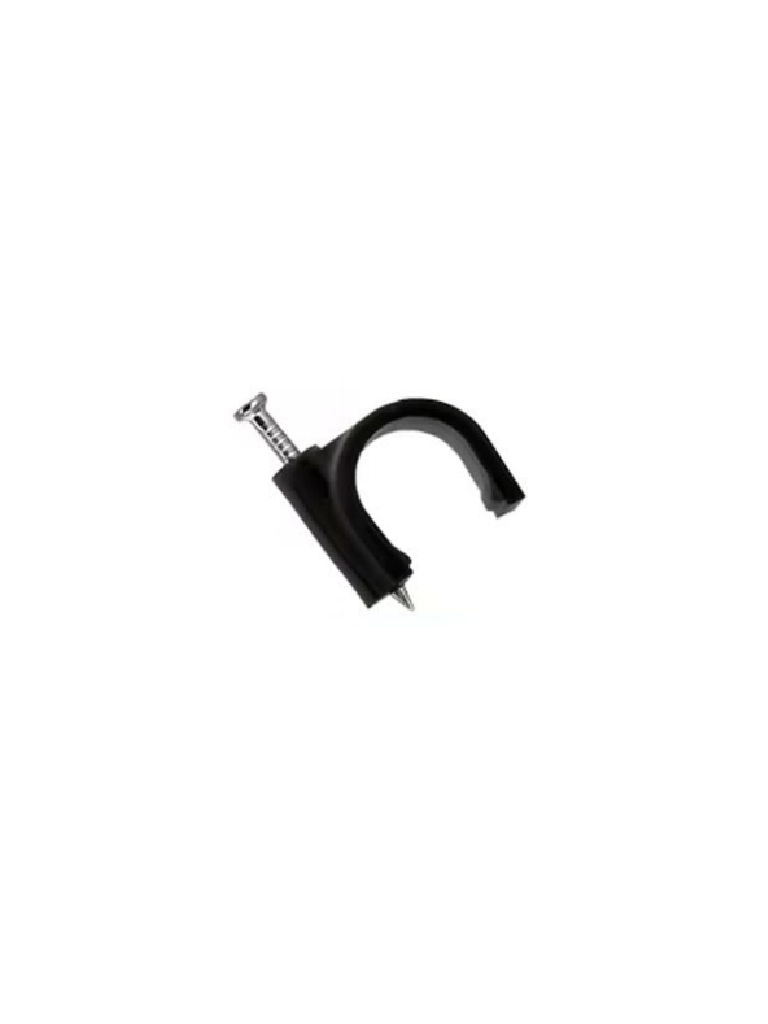 Grapa de pared 5mm/6mm negro 100 piezas - TCE LMG-NCC-5mm-BK100
