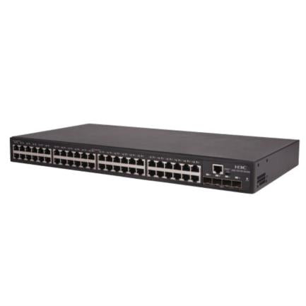 Switch H3C S5130S 52S EI con 48 Puertos BASE-T, 4 Puertos BASE X SFP Plus y Fuente de Alimentación AC