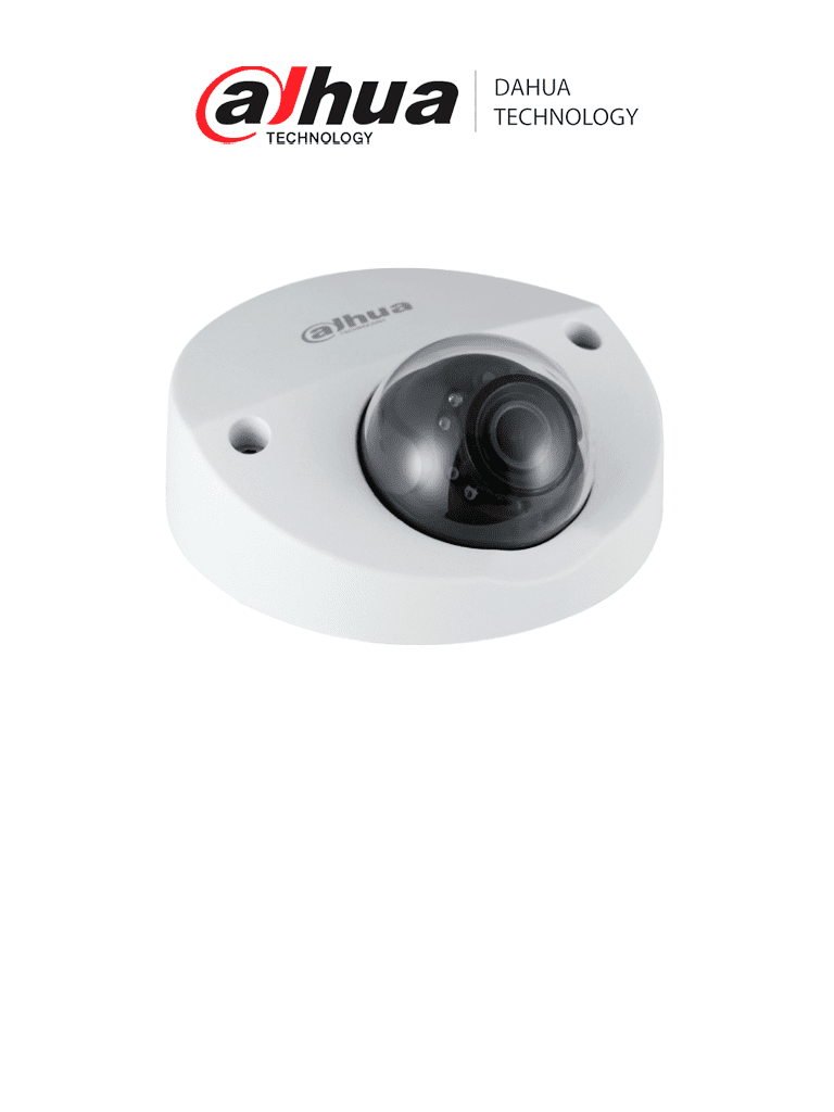Cámara Domo Dahua HDABW2231FM HDCVI 1080P/720P 3.6mm WDR Real Audio IP67 IK10 IR 20m
