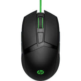 Mouse HP 300 Pavilion Gaming 5000 dpi Color Negro-Verde