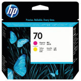 HP Cabezal de impresión DesignJet HP 70 magenta/amarillo Impresora Inyección de tinta térmica