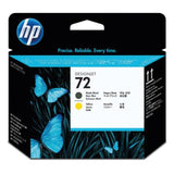 HP Cabezal de impresión DesignJet HP 72 negro mate y amarillo Impresora Inyección de tinta térmica