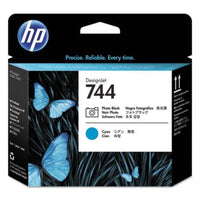 HP Cabezal de impresión HP DesignJet 744 negro fotográfico/cian Impresora Inyección de tinta térmica