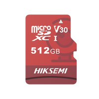 Memoria Microsd Hiksemi, 512GB, Clase 10, Especializada para Videovigilancia (Uso 24/7), Lectura 95MBS, Escritura 25MBS