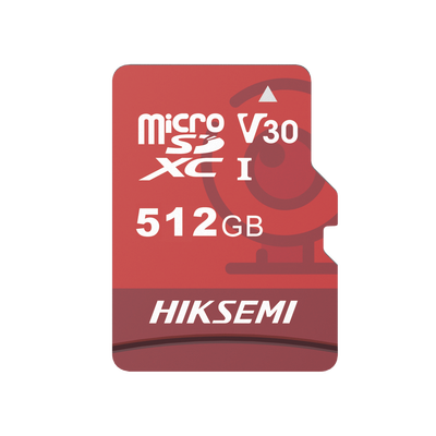 Memoria Microsd Hiksemi, 512GB, Clase 10, Especializada para Videovigilancia (Uso 24/7), Lectura 95MBS, Escritura 25MBS