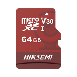 Memoria Microsd Hiksemi, 64GB, Clase 10, Especializada para Videovigilancia (Uso 24/7), Lectura 95MBS, Escritura 25MBS