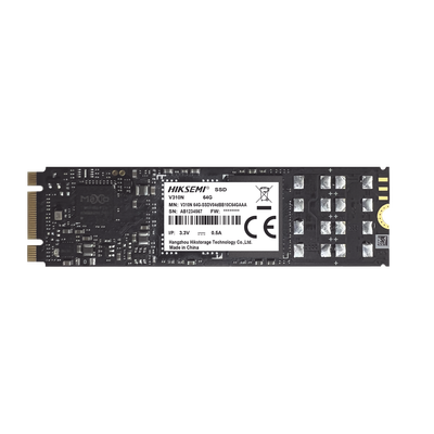 HS-SSD-V310N/1TB - SSD M.2 / 1 TB / SATA III / Lectura 550 MB/s / Escritura 525 MB/s / Operación 24/7 / 0°C a 70°C (32°F a 158°F) / Videovigilancia Móvil