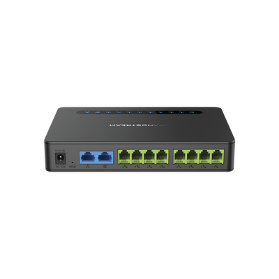HT818, ATA VOIP con 8 puertos FXS y ruteador integrado