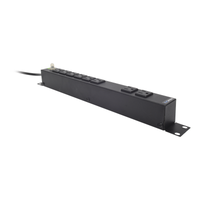 LinkedPRO HTCM-1U unidad de distribución de energía (PDUs) 8 salidas AC Negro, Básico, Acero, NEMA 5–15